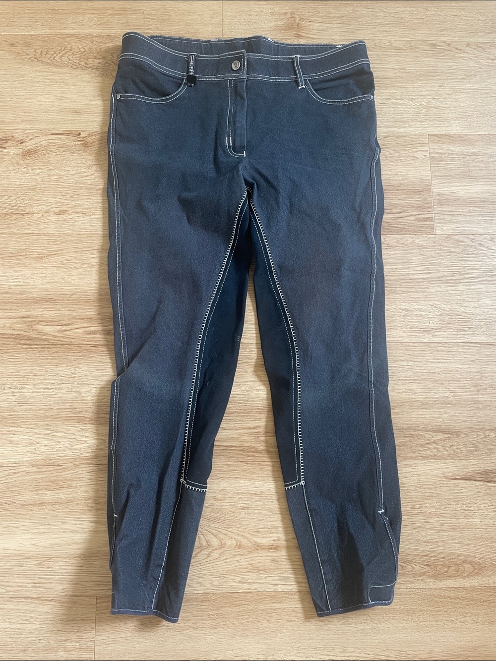 Romfh Riding Breeches with Contrasting White Stitching Equestrian